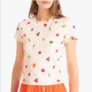 Staud solo top, ivory small salad